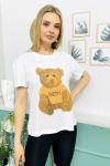 144764 B Yaka Baskili Tshirt